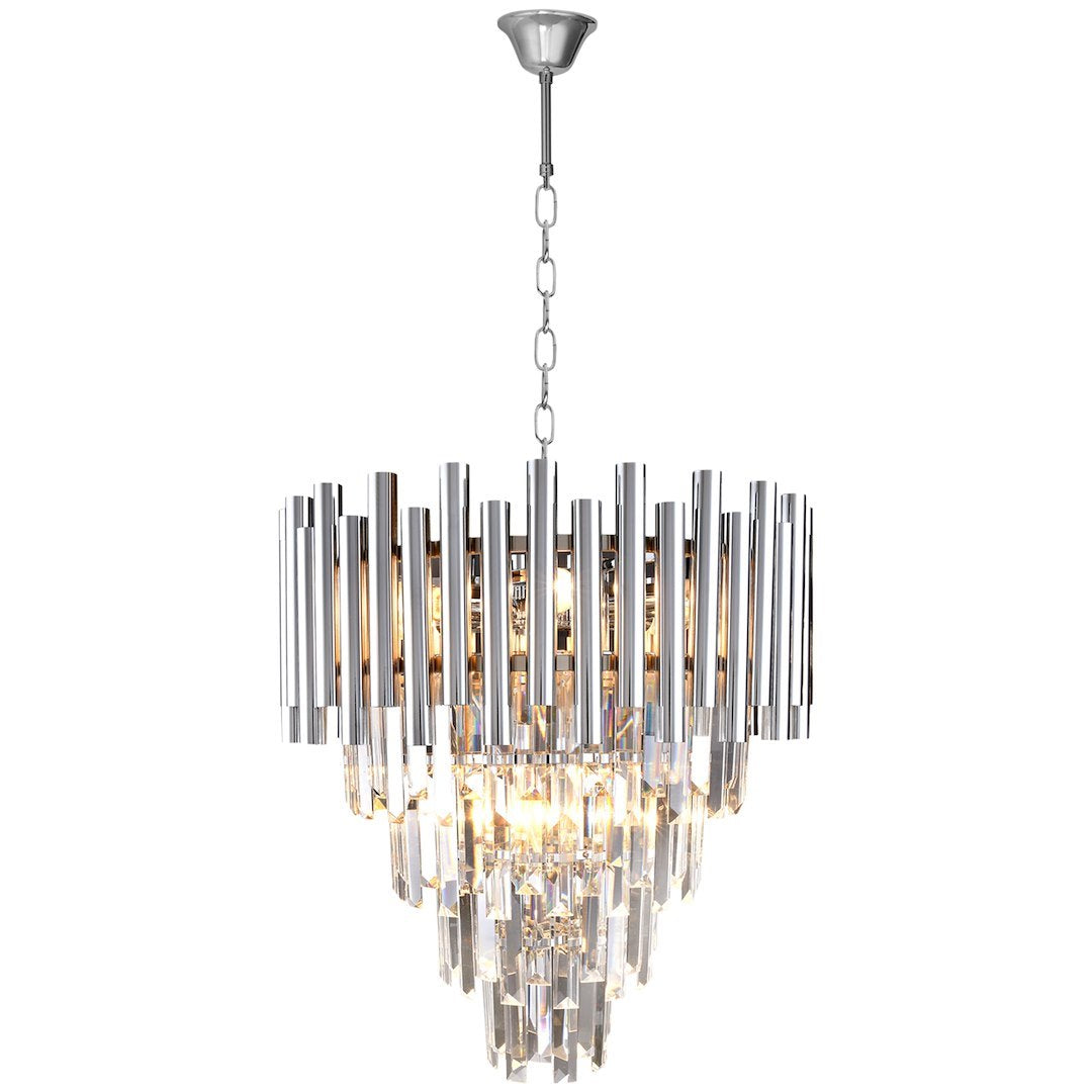 Candelabru Cristal Madison Silver Premium ⌀45CM