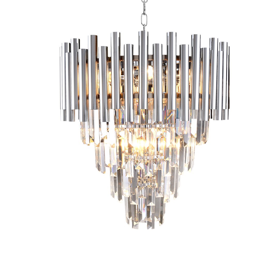 Candelabru Cristal Madison Silver Premium ⌀45CM