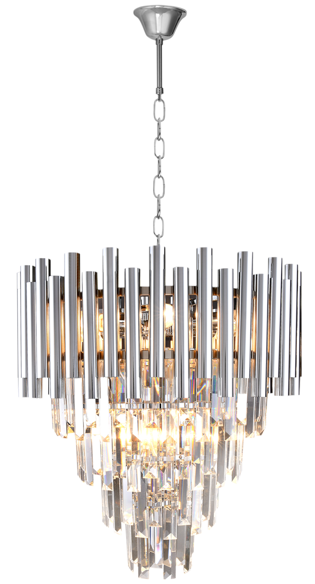 Candelabru Cristal Madison Silver Premium ⌀45CM