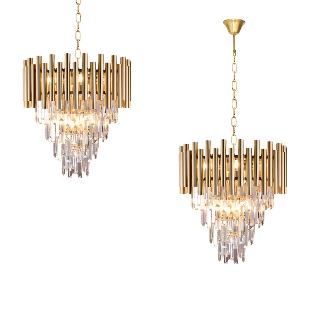 Candelabru Cristal Madison Gold Premium ⌀45CM