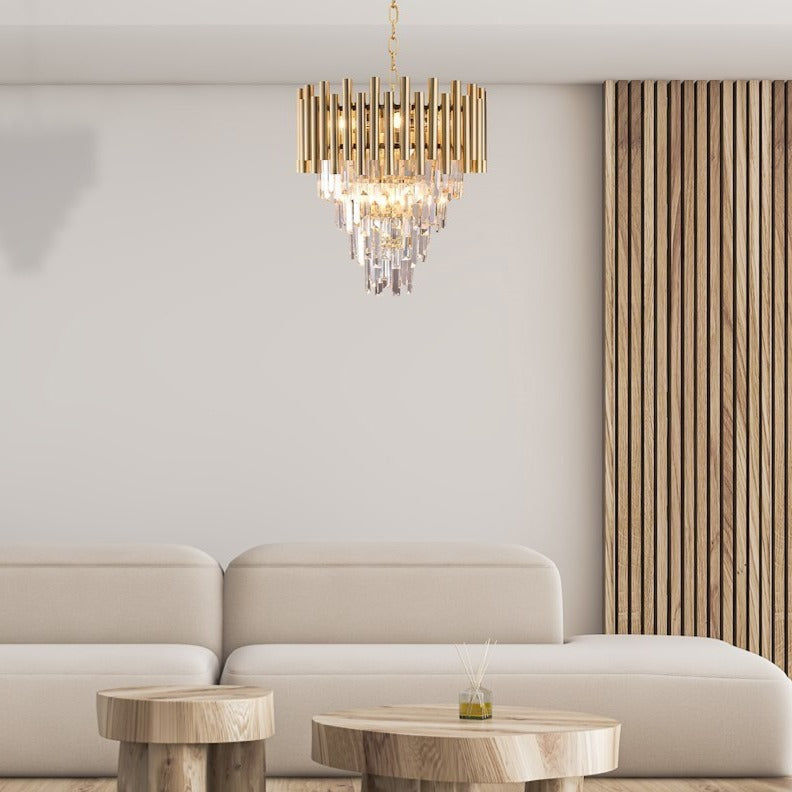 Candelabru Cristal Madison Gold Premium ⌀45CM