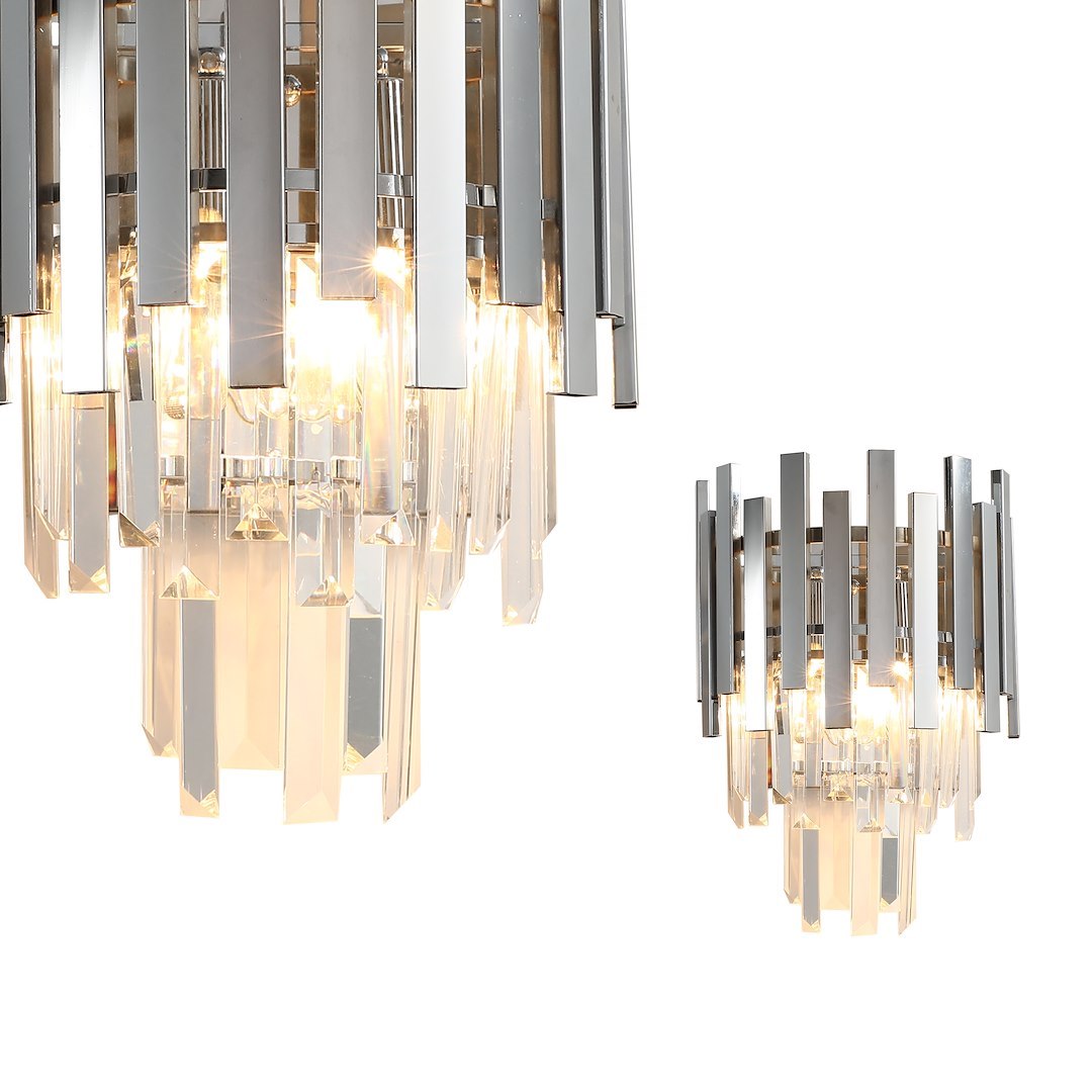 Aplica Cristal Aspen Silver Premium 2xE14