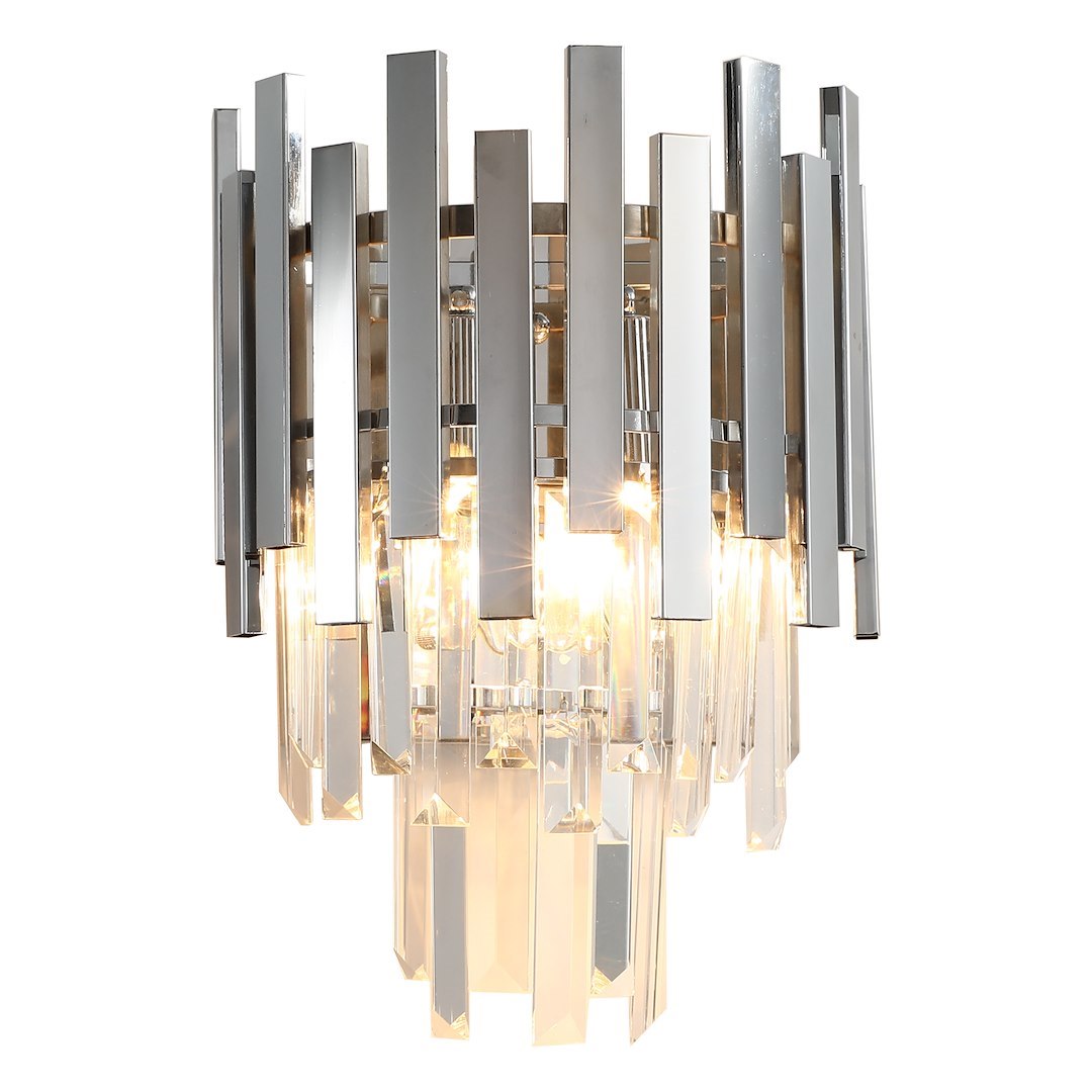 Aplica Cristal Aspen Silver Premium 2xE14