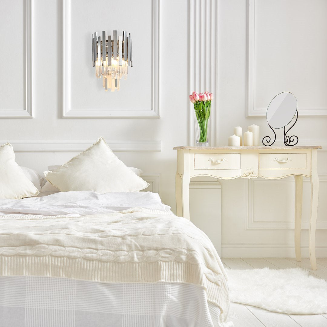 Aplica Cristal Aspen Silver Premium 2xE14