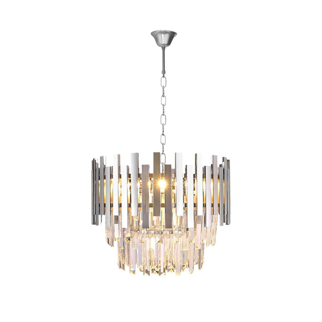 Candelabru Cristal Aspen Silver Premium ⌀45CM