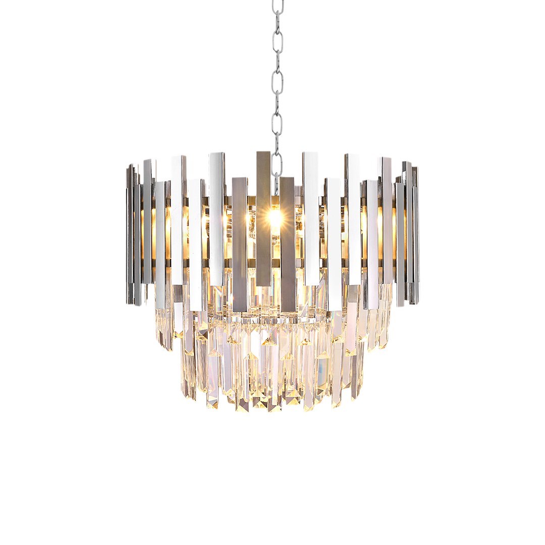 Candelabru Cristal Aspen Silver Premium ⌀45CM