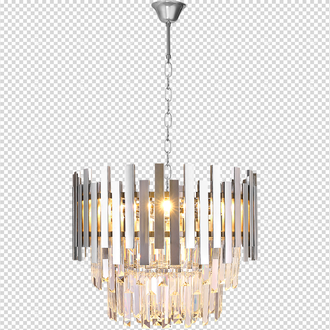 Candelabru Cristal Aspen Silver Premium ⌀45CM