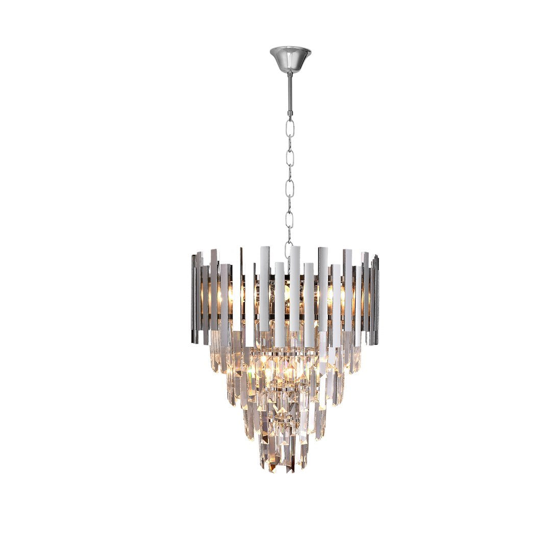 Candelabru Cristal Aspen Silver II Premium ⌀45CM