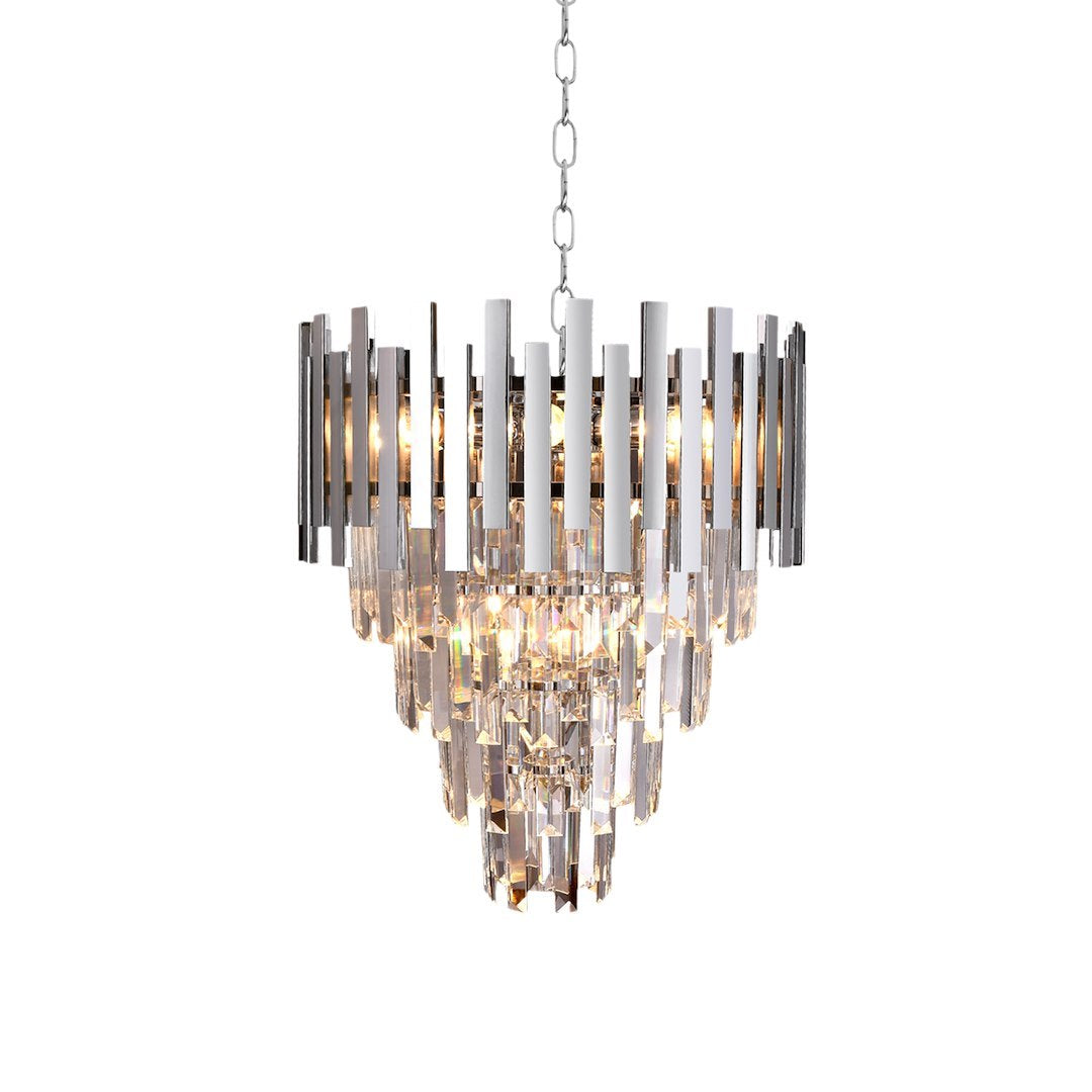 Candelabru Cristal Aspen Silver II Premium ⌀45CM