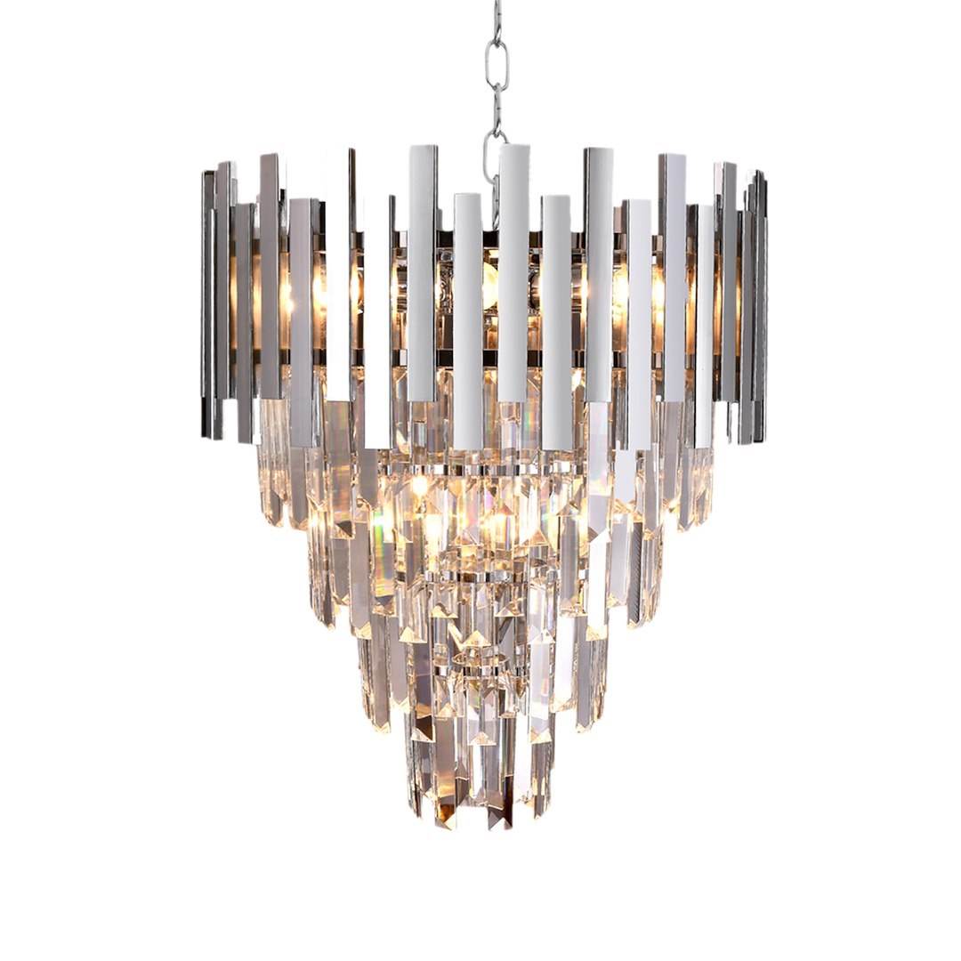 Candelabru Cristal Aspen Silver II Premium ⌀45CM