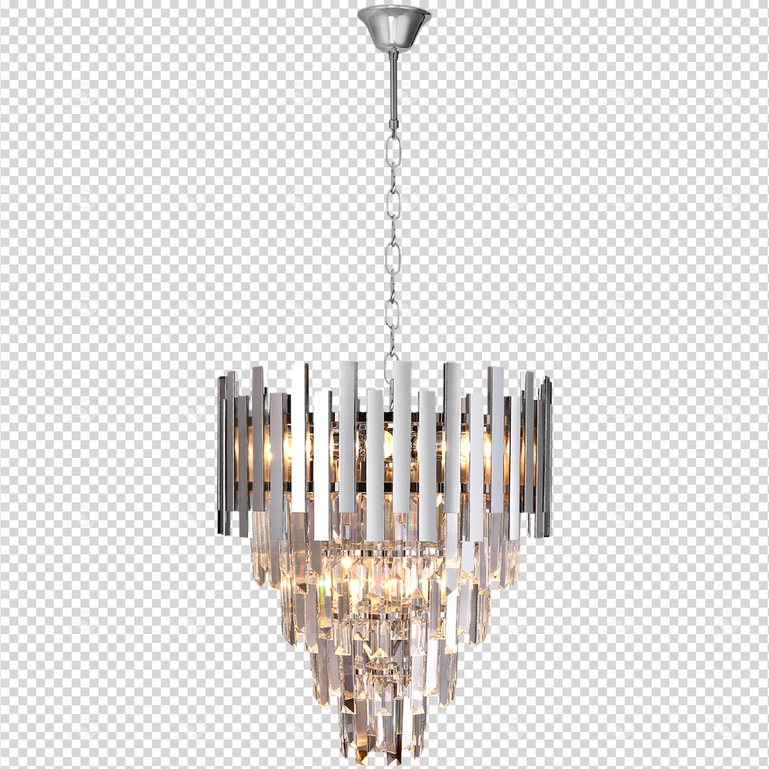 Candelabru Cristal Aspen Silver II Premium ⌀45CM