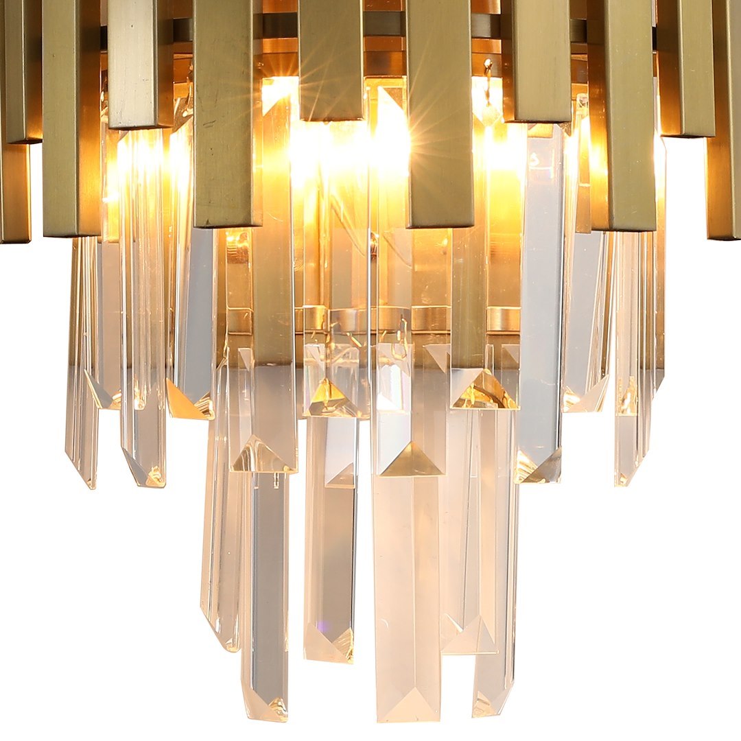 Aplica Cristal Aspen Gold Premium 2xE14