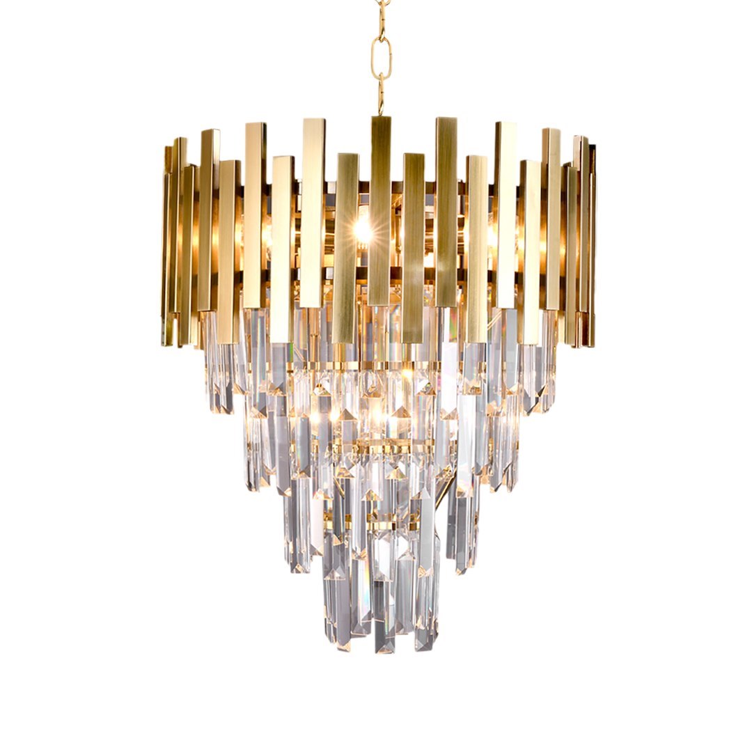 Candelabru Cristal Aspen Gold Premium ⌀45CM
