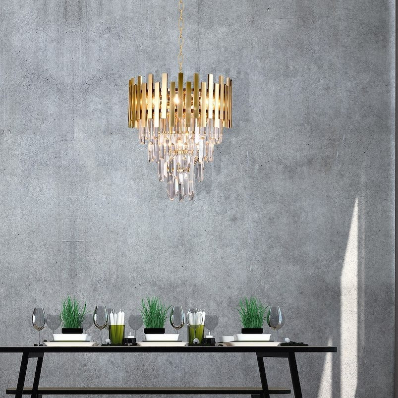 Candelabru Cristal Aspen Gold Premium ⌀45CM