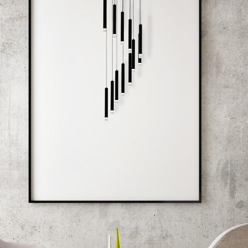 Lustra LED Suspendata Carbon Black Premium Echivalent 100W