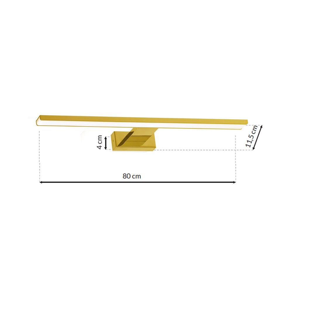 Aplica LED Perete Shine Gold Premium IP44