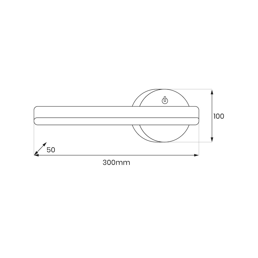 Aplica LED Sydney Left Black Premium