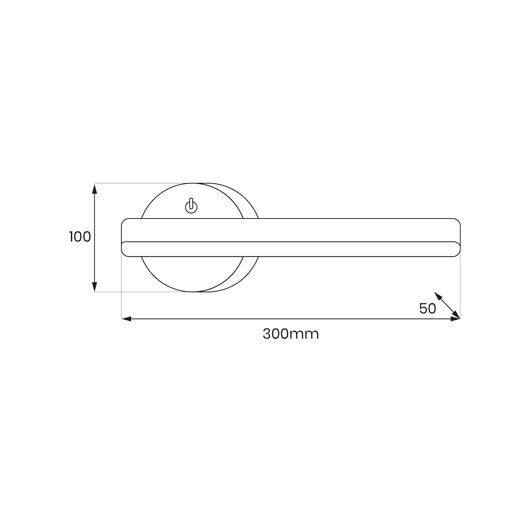 Aplica LED Sydney Right Black Premium