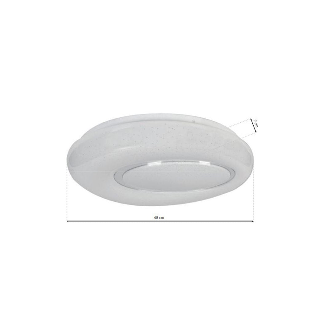 Plafonieră Bono Rotunda White Ø48CM Echivalent 350W