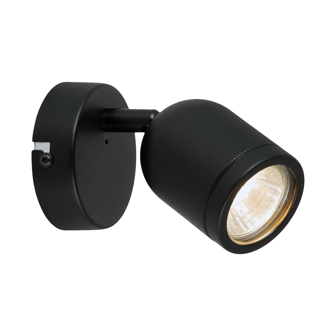 Aplica Porter Black Premium cu Spot Reglabil IP44