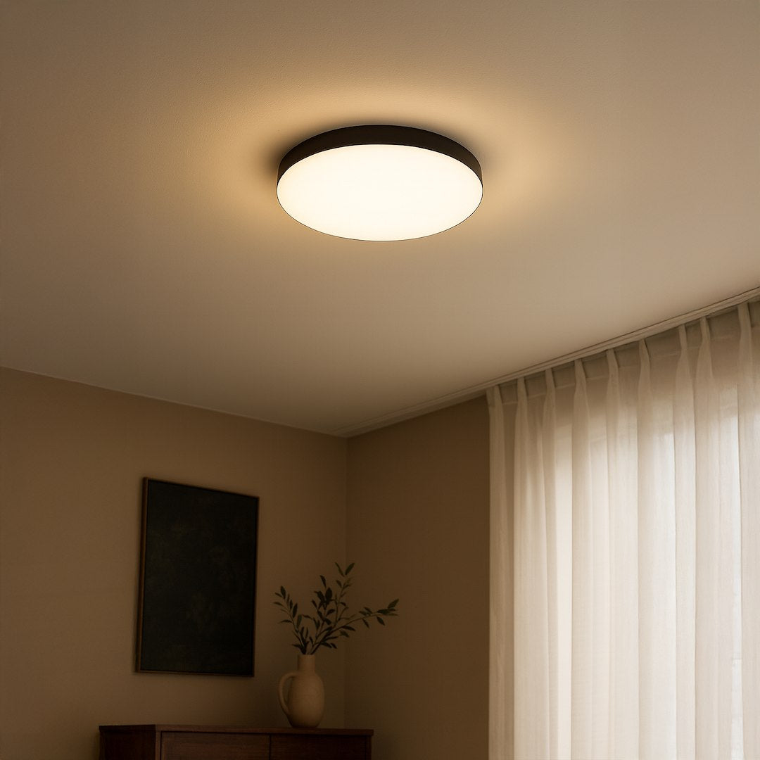 Plafonieră Maya Rotunda Black Ø33CM Echivalent 150W IP44
