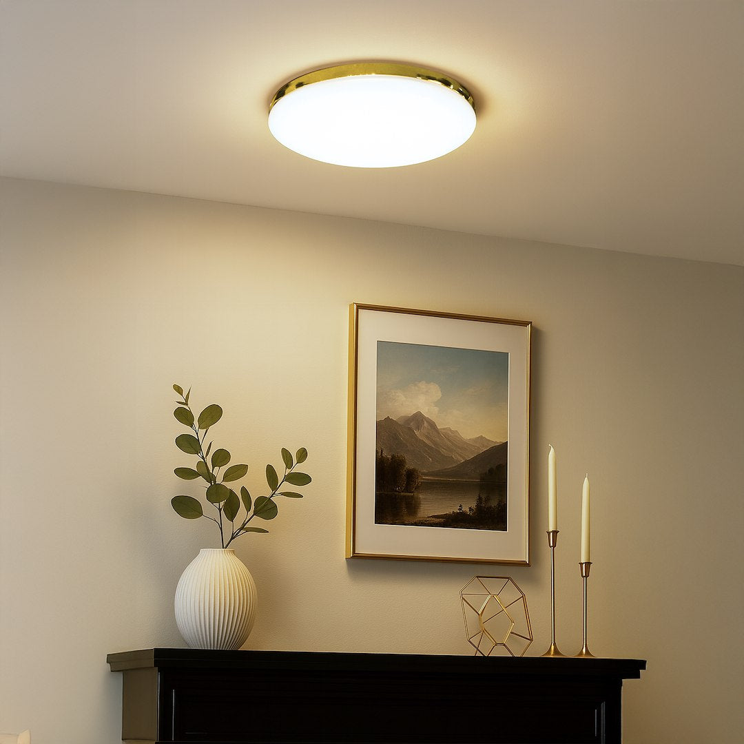 Plafonieră Maya Rotunda Gold Ø33CM Echivalent 150W IP44