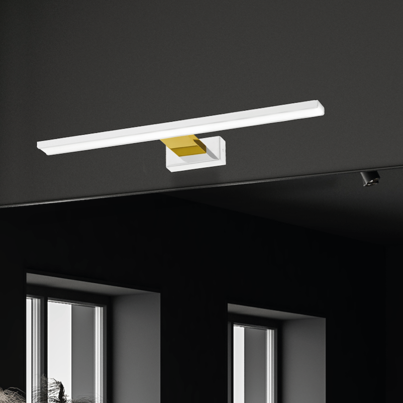 Aplica LED Perete Shine White & Gold Premium IP44