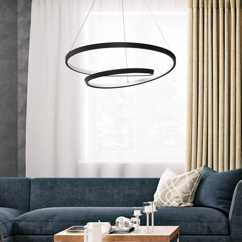 Lustra LED Suspendata Lucero Black Premium Echivalent 250W