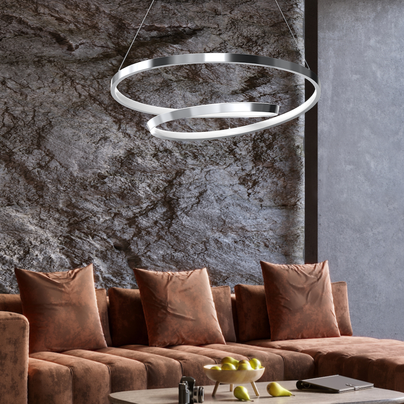 Lustra LED Suspendata Lucero Silver Premium Echivalent 250W