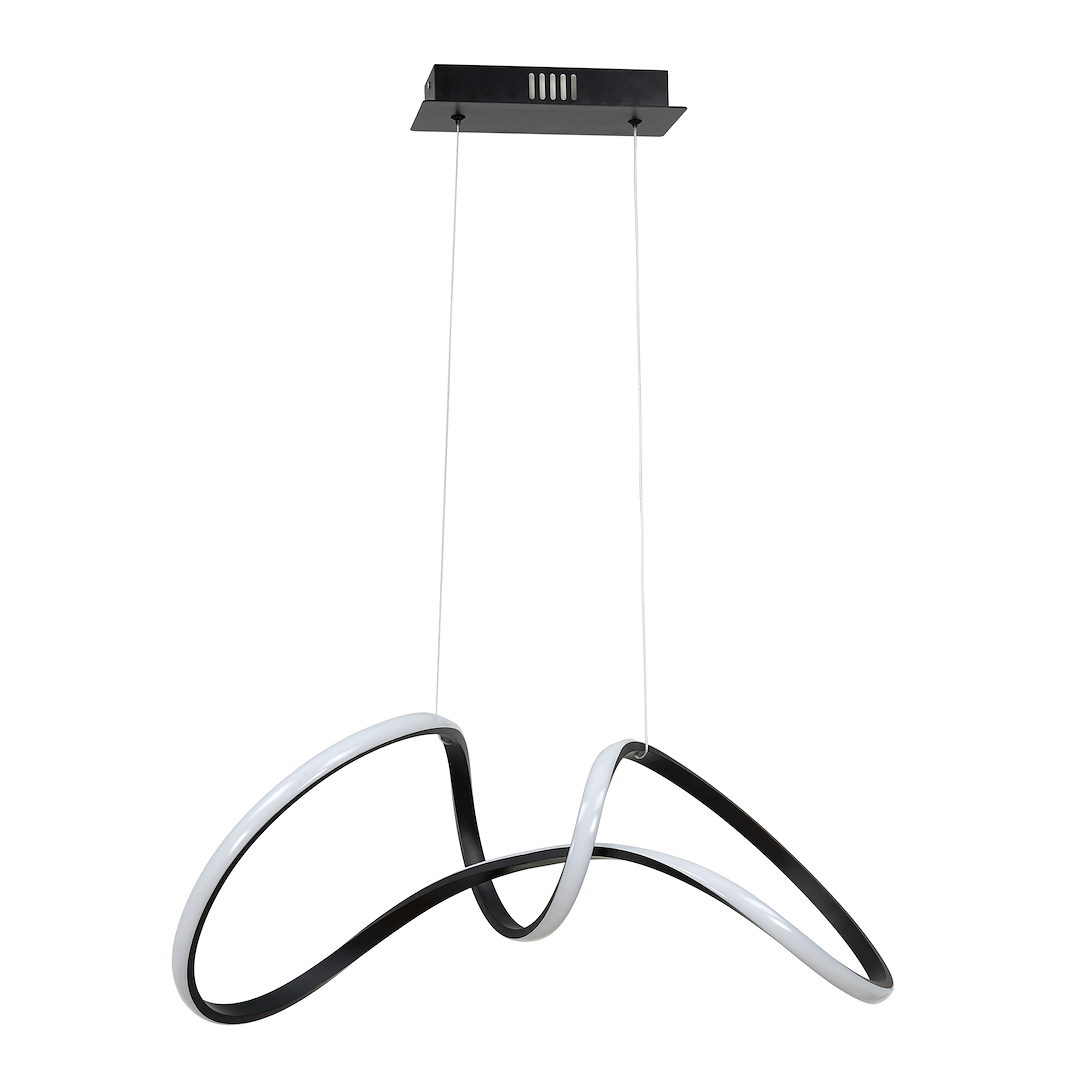 Lustra LED Suspendata Tesoro Black Premium Echivalent 250W