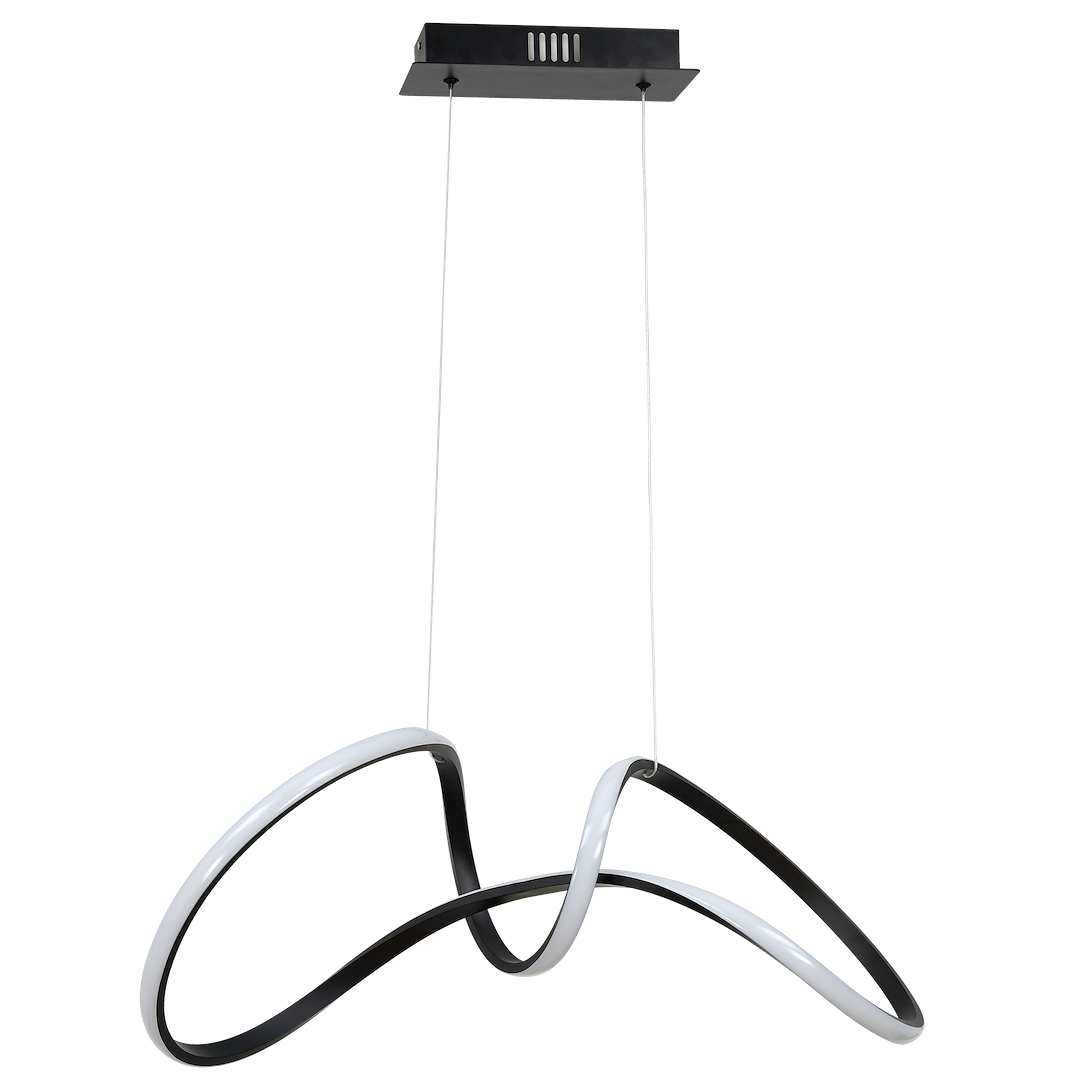 Lustra LED Suspendata Tesoro Black Premium Echivalent 250W