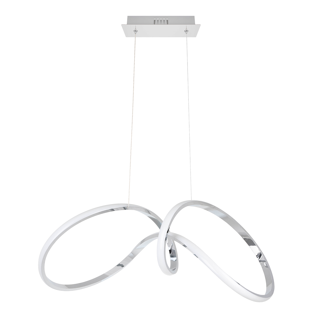 Lustra LED Suspendata Tesoro Silver Premium Echivalent 250W