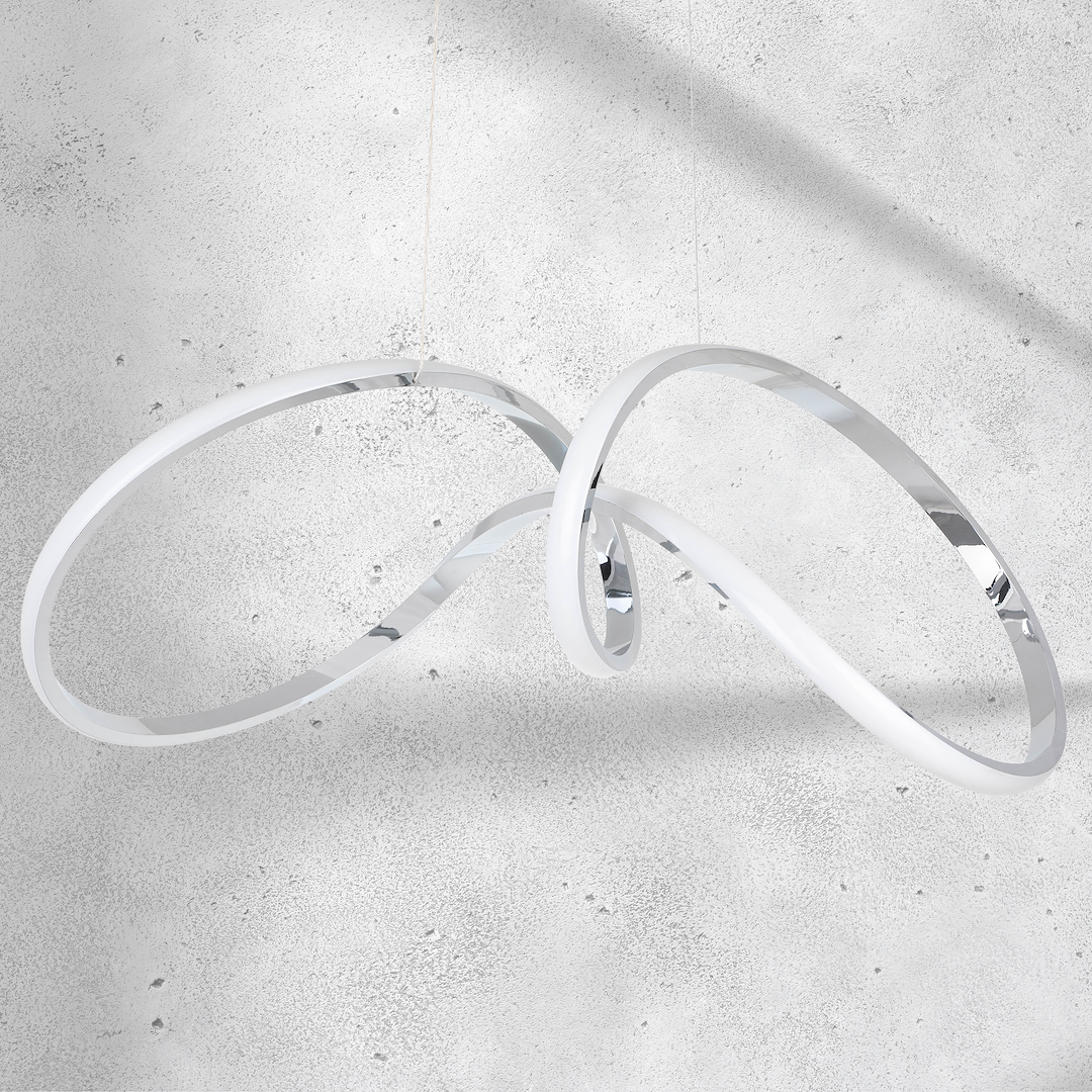 Lustra LED Suspendata Tesoro Silver Premium Echivalent 250W