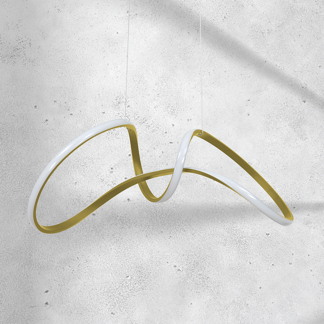 Lustra LED Suspendata Tesoro Gold Premium Echivalent 250W