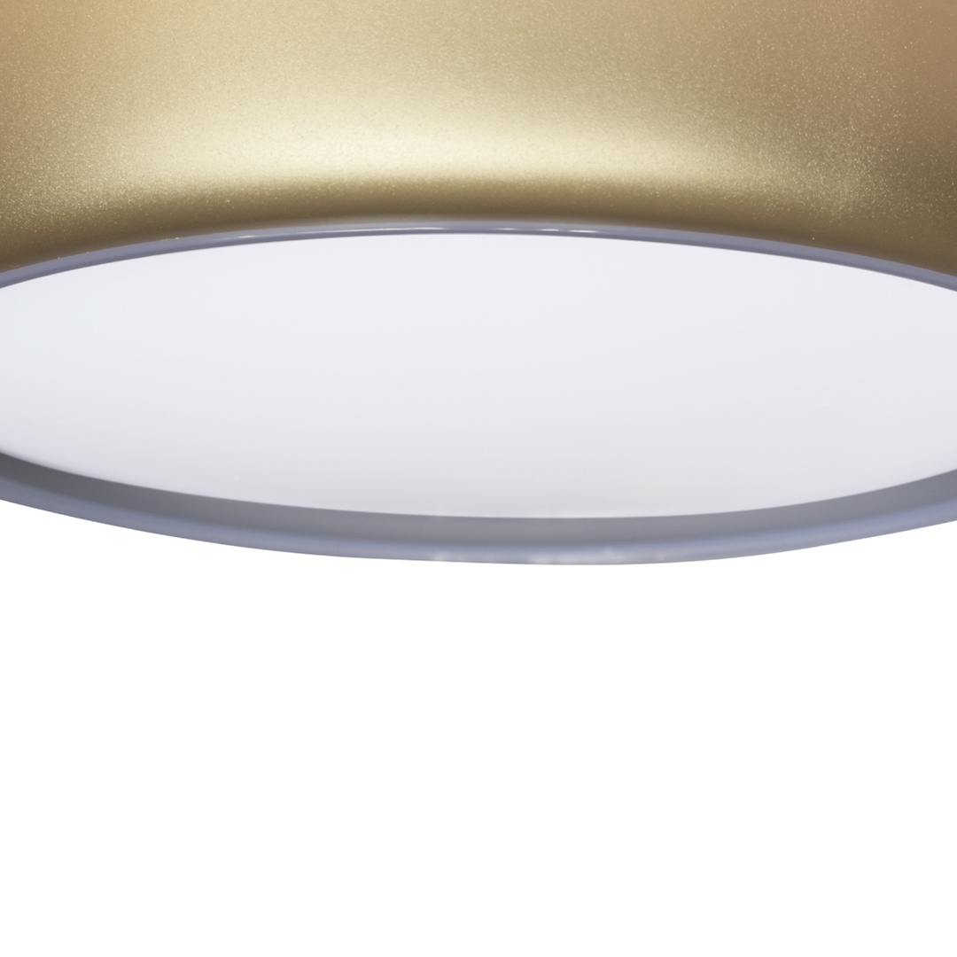 Plafonieră LED Gea Rotunda Gold Ø39CM Echivalent 250W Telecomanda