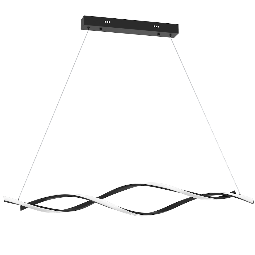 Lustra LED Suspendata Grant Black Premium Echivalent 200W