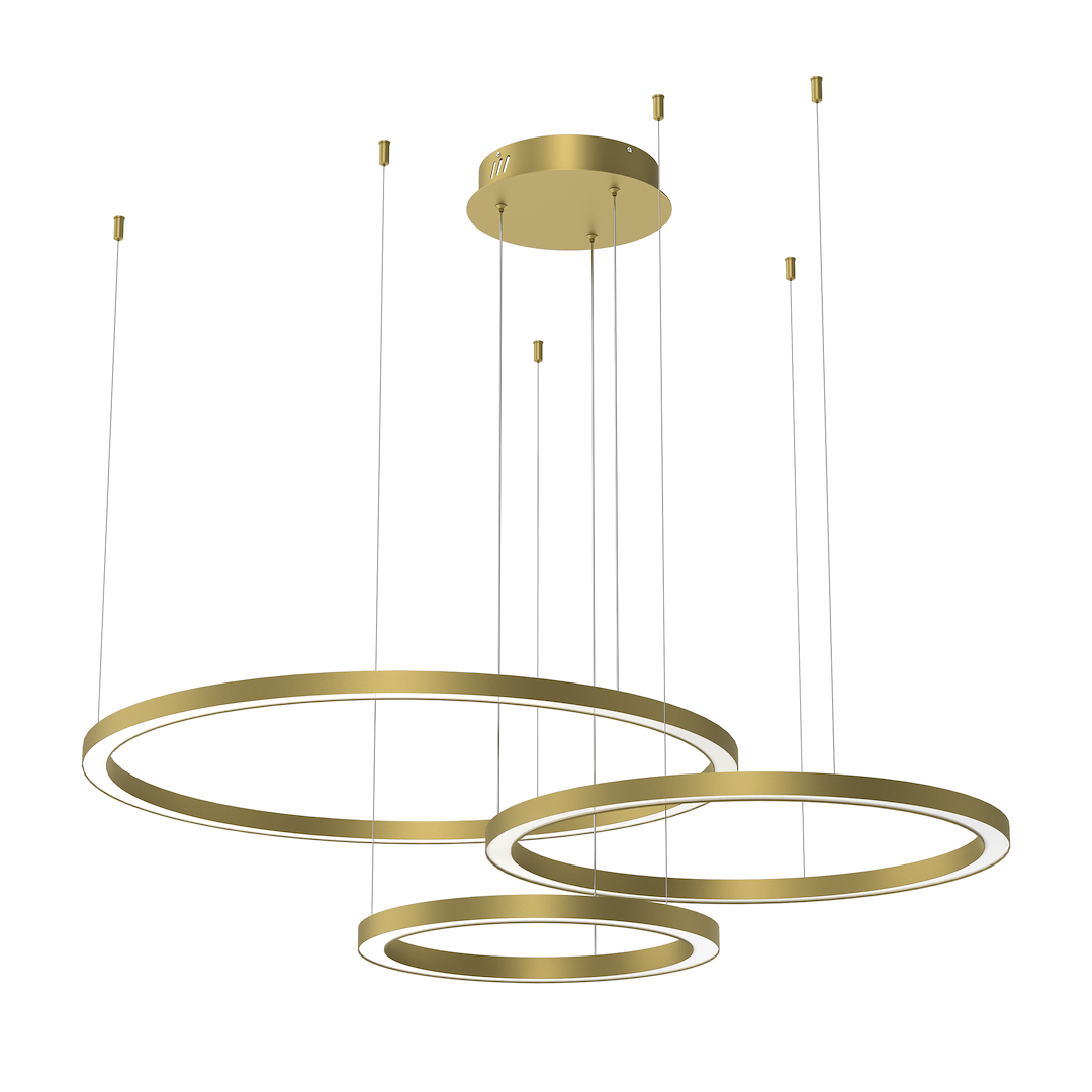 Lustra LED Suspendata Galaxia Gold Premium Echivalent 500W