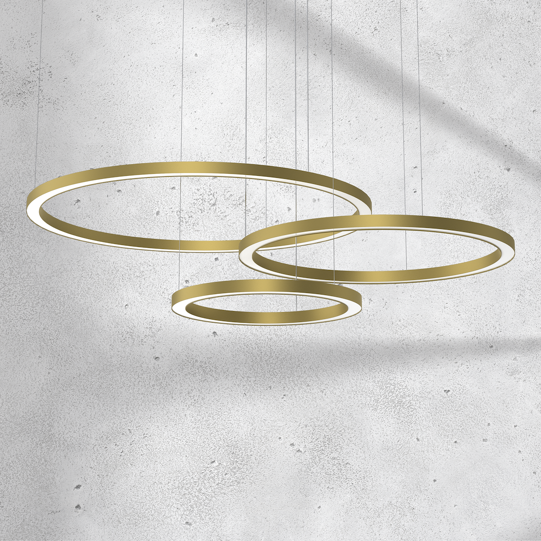 Lustra LED Suspendata Galaxia Gold Premium Echivalent 500W