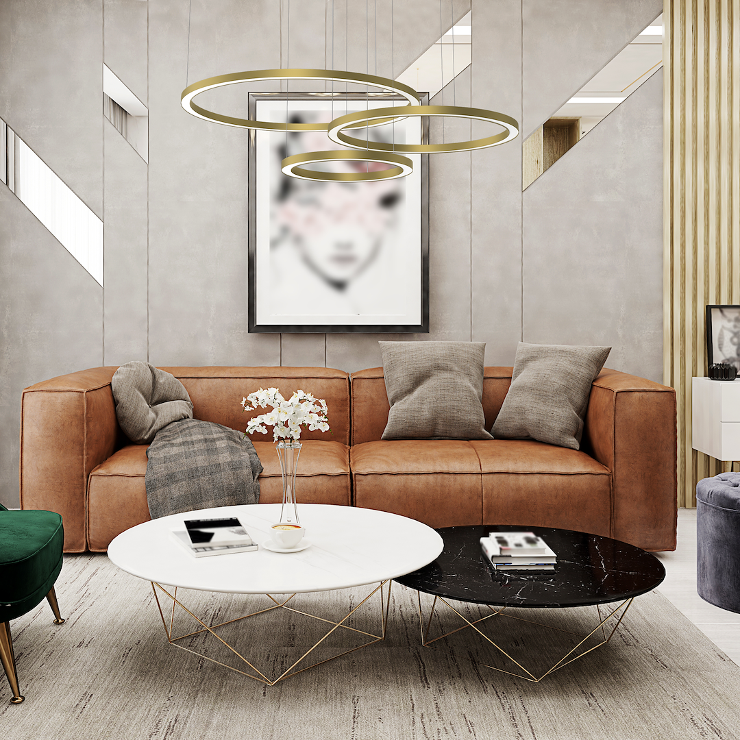 Lustra LED Suspendata Galaxia Gold Premium Echivalent 500W