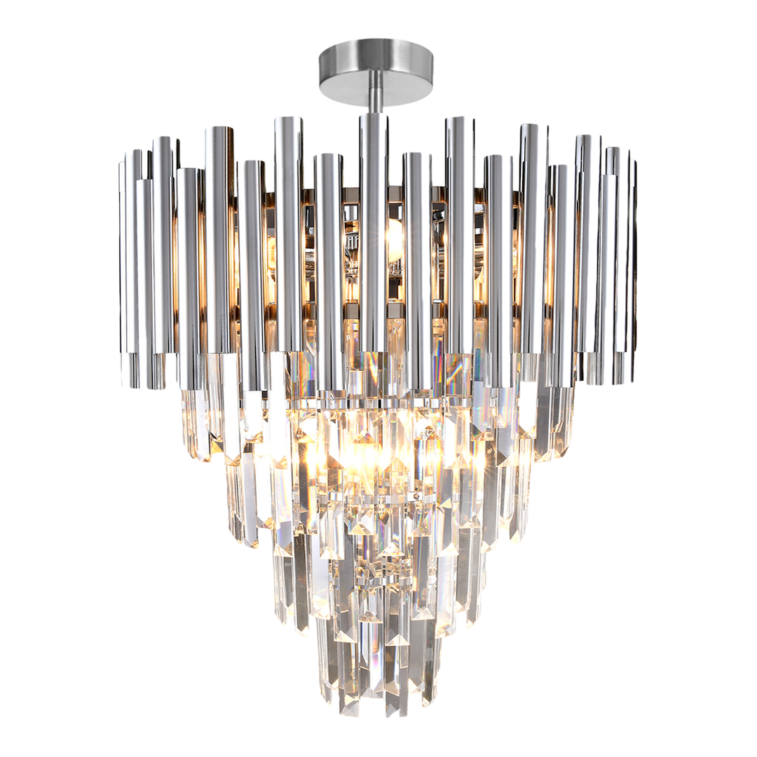 Candelabru Cristal Madison II Silver Premium ⌀45CM