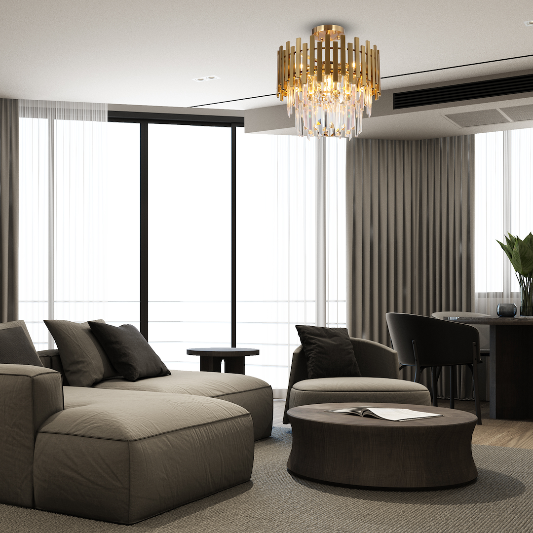 Candelabru Cristal Aspen Gold Premium