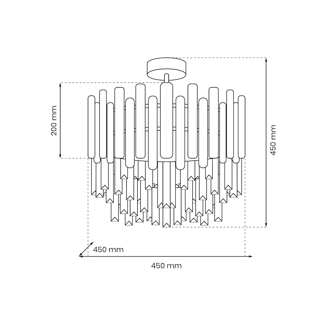 Candelabru Cristal Aspen Gold Premium