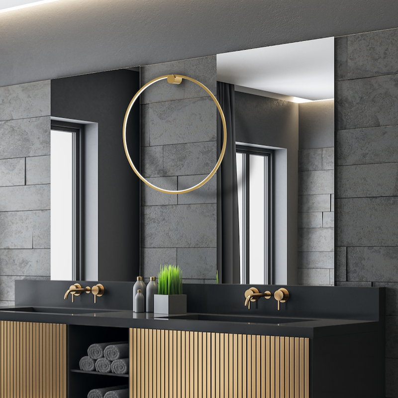 Aplica LED Perete Maxi Saturno Gold Premium IP44