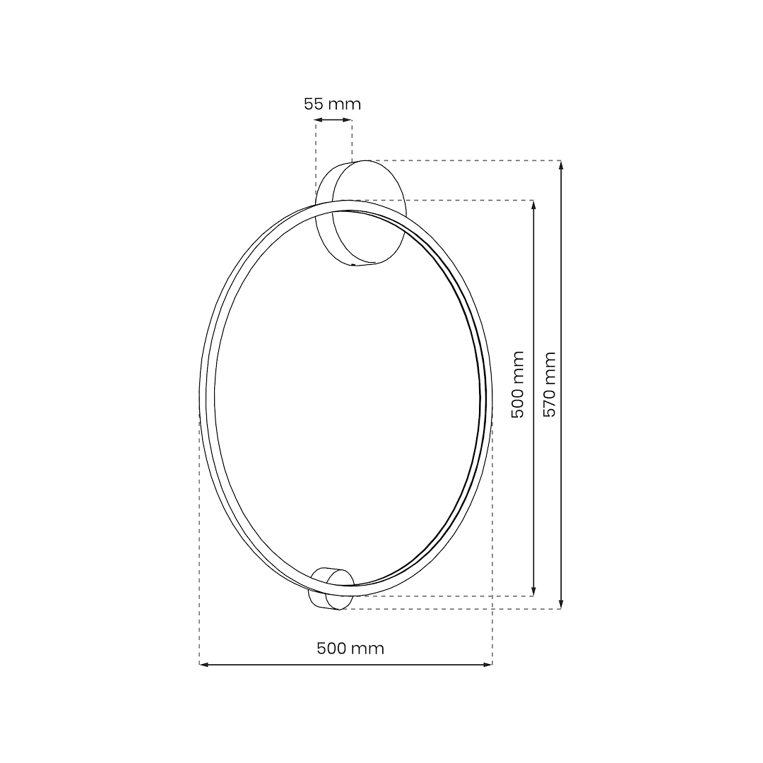 Aplica LED Perete Saturno II Black Premium IP44
