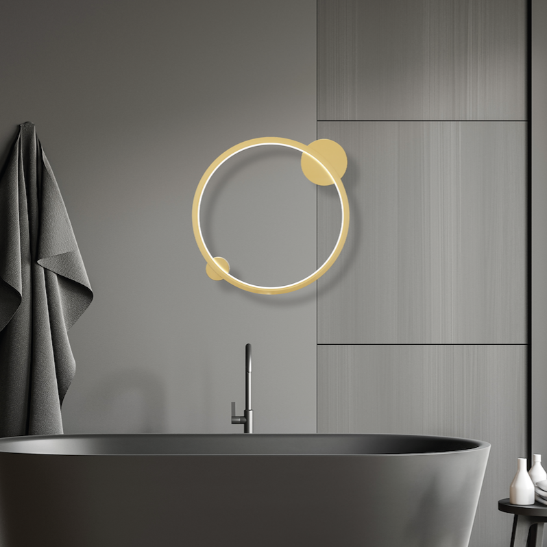 Aplica LED Perete Saturno II Gold Premium IP44