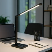 Lampa LED Birou Vario Black Premium cu Incarcare Wireless