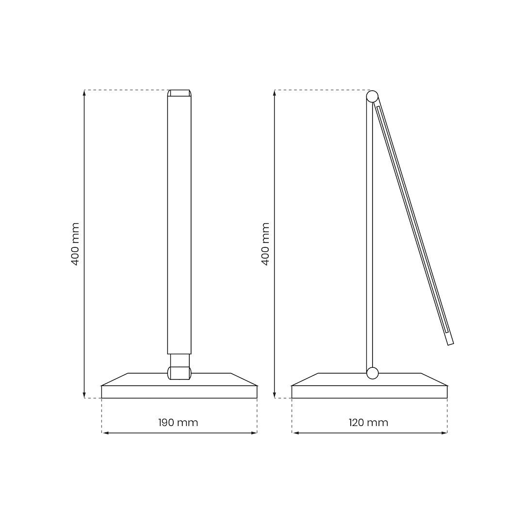 Lampa LED Birou Vario Black Premium cu Incarcare Wireless