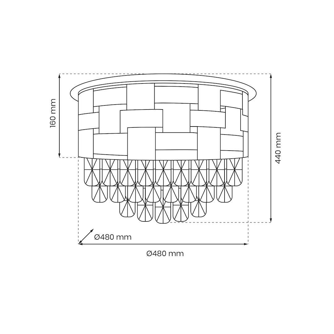 Candelabru Cristal Luxuria Gold Premium