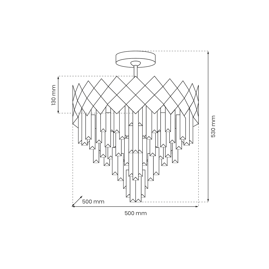 Candelabru Cristal Carisma Silver Premium