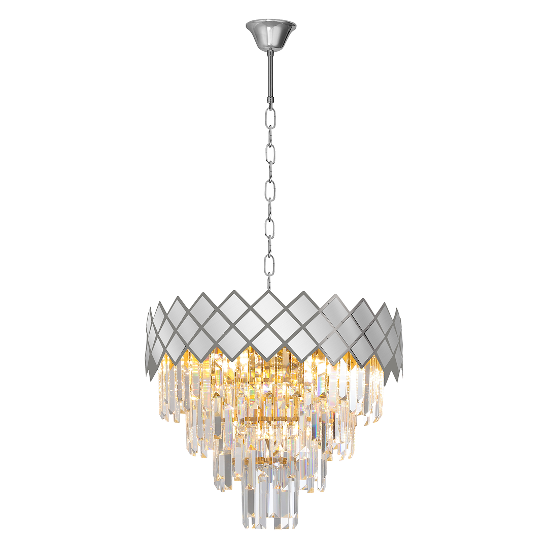 Candelabru Cristal Carisma Silver Premium ⌀50CM